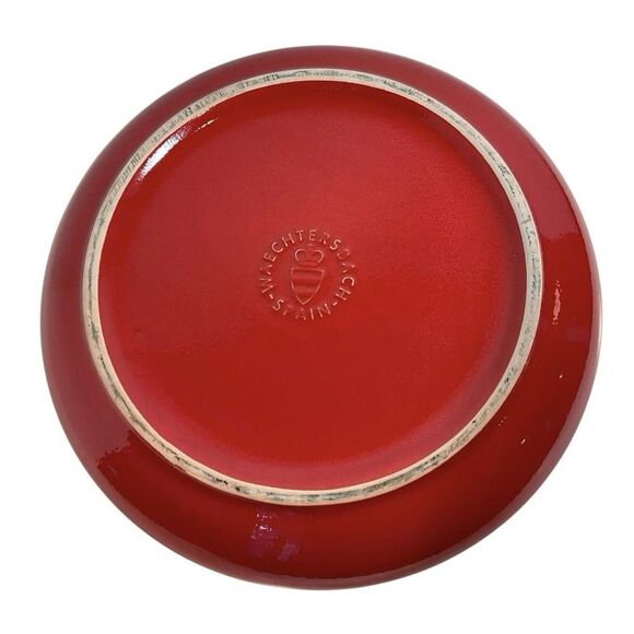 Waechtersbach Germany Large Red Cherry Serving Salad Mixing Bowl 9" Vintage - Picture 5 of 9